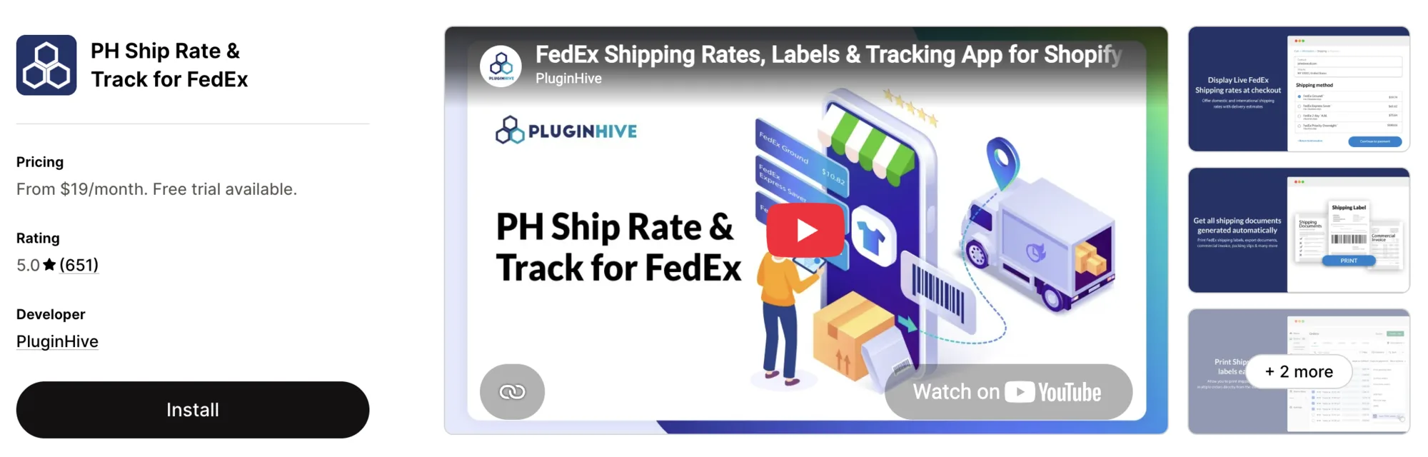 PH Ship Rate & Track for FedEx