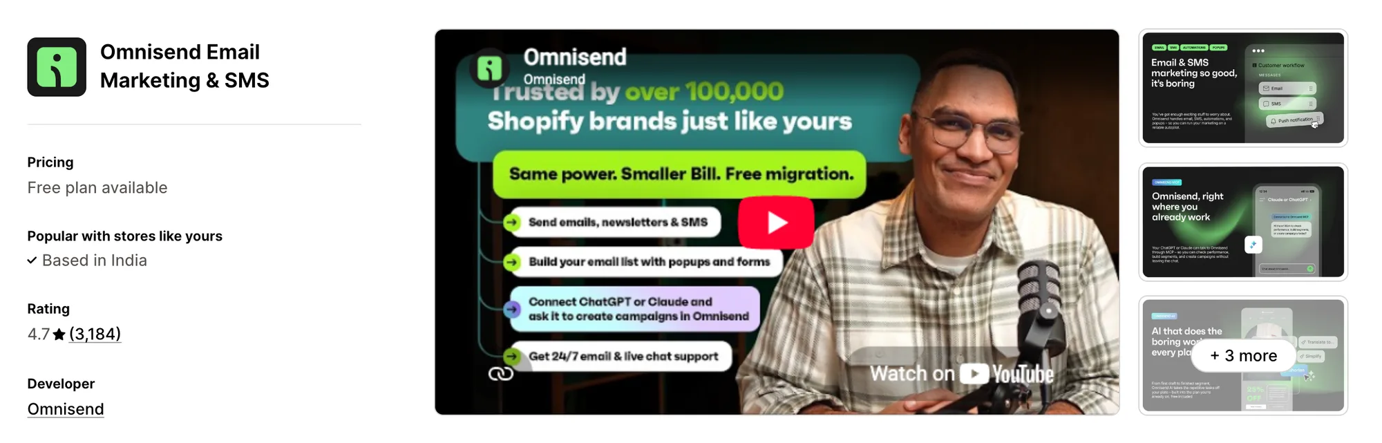 Omnisend Email Marketing & SMS on the Shopify App Store
