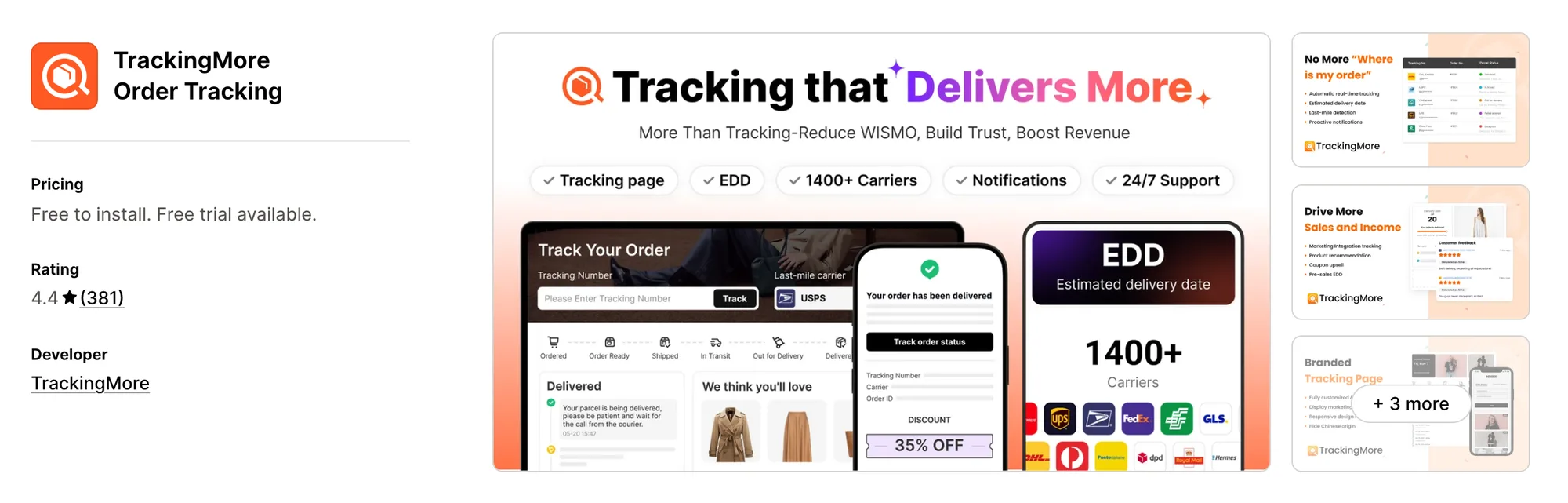 AfterShip Order Tracking on the Shopify App Store