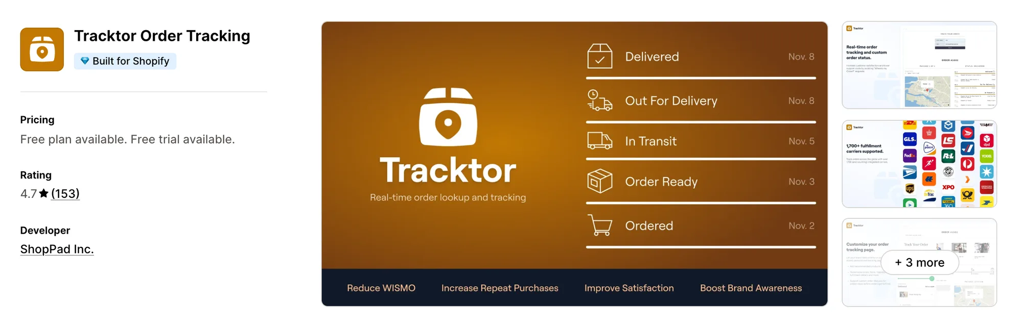 TrackingMore Order Tracking on the Shopify App Store