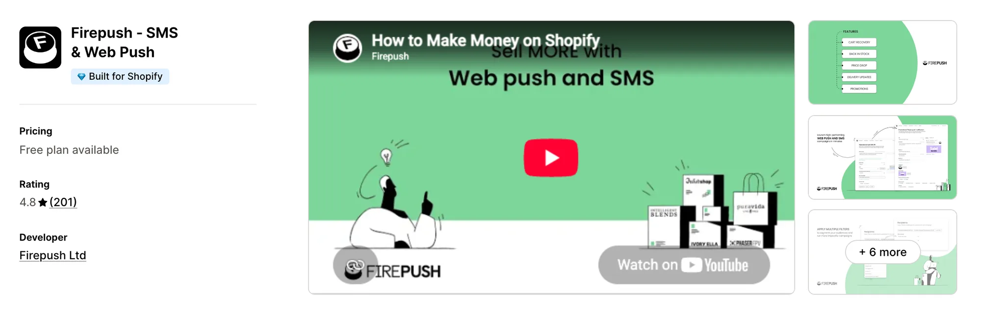 Firepush - SMS & Web Push on the Shopify App Store