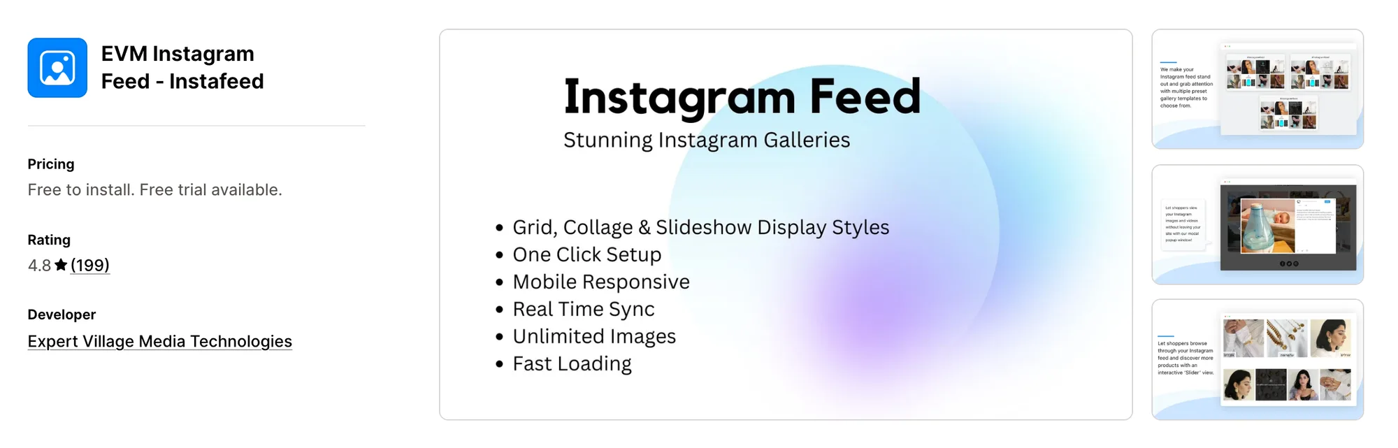 RPTR Instagram Feed Connect on the Shopify App Store