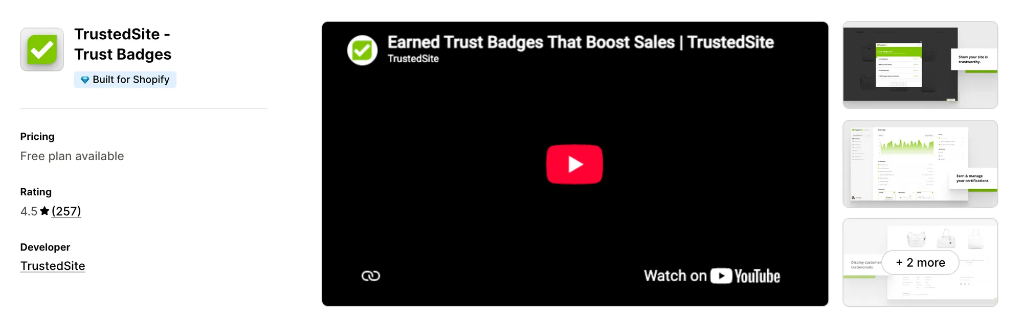 Conversion Bear Trust Badges on the Shopify App Store