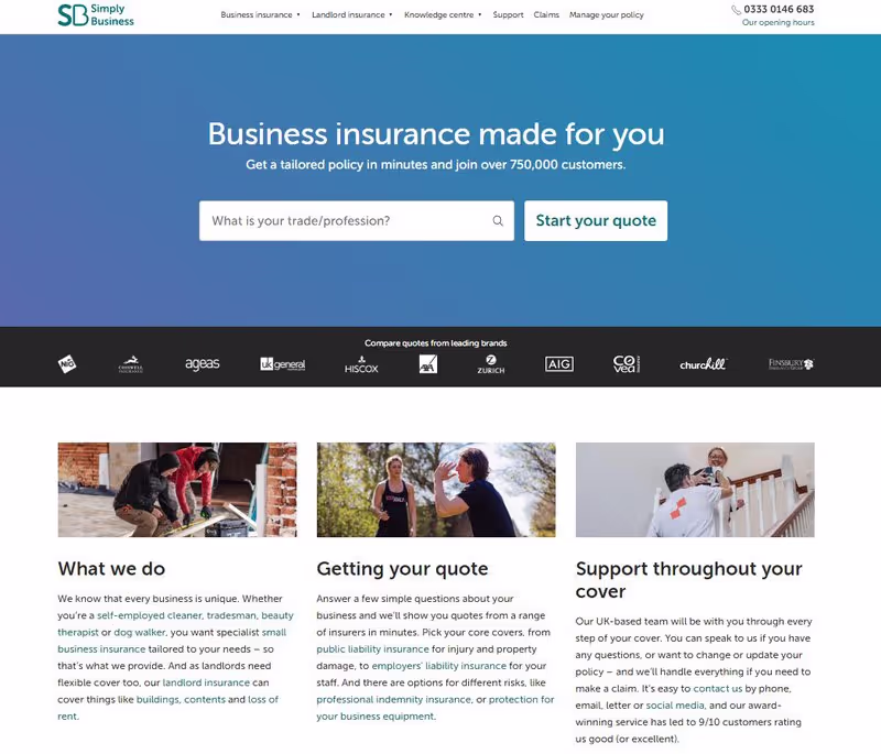 Shopify landing page
