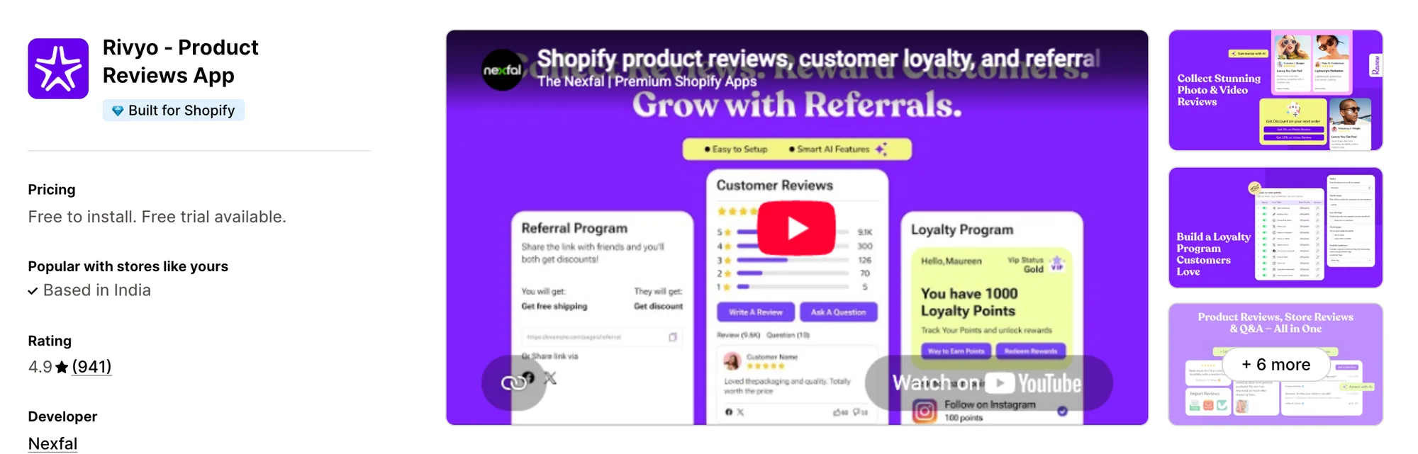 Rivyo ‑ Product Reviews App on the Shopify App Store