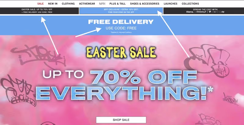 offering too many discounts e-commerce