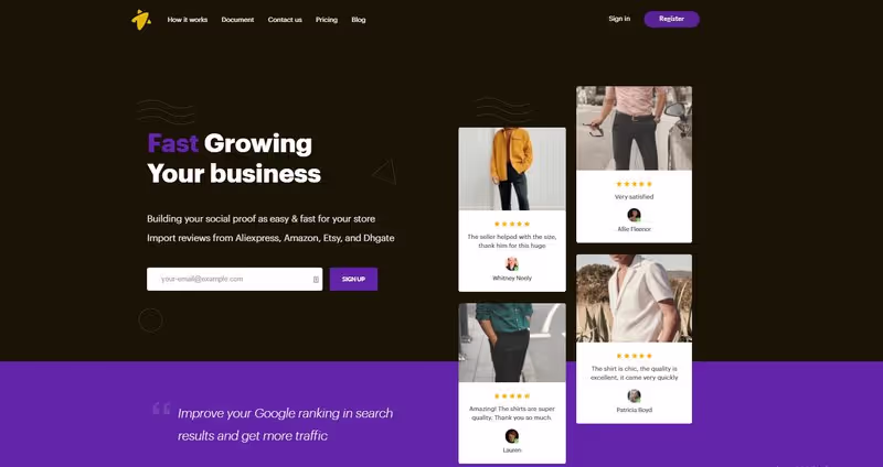 Ryviu: Product Reviews App UGC homepage