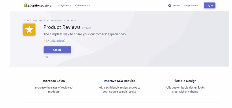 Shopify Product Reviews App