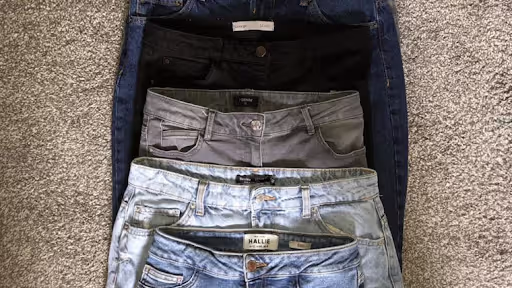 Same size jeans from different brands shows why try before you buy is necessary