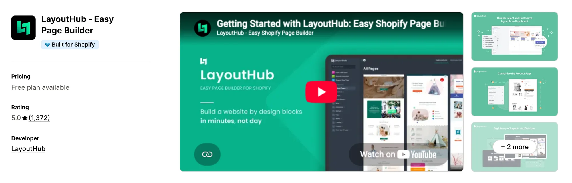 LayoutHub ‑ Easy Page Builder on the Shopify App Store