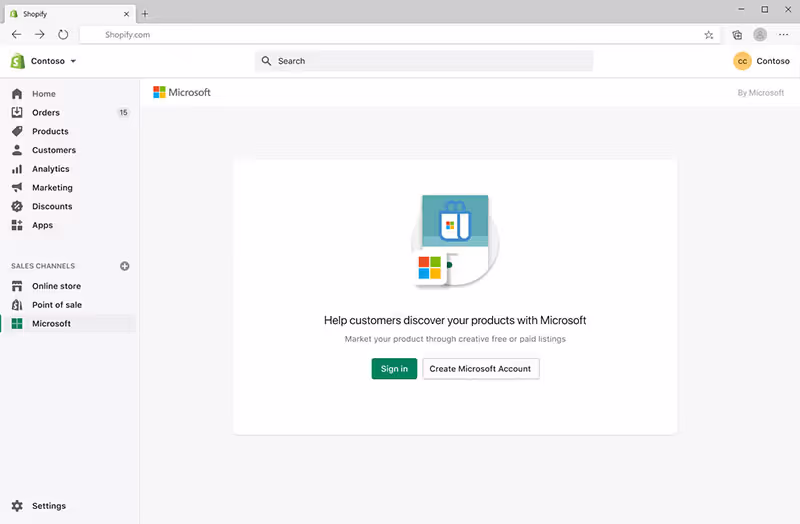 Shopify partnership with Microsoft