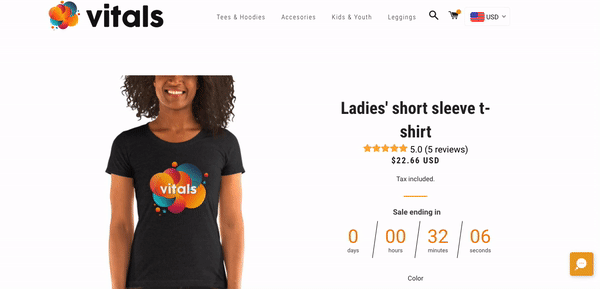 Vitals Shopify Upsell - All-In-One chat