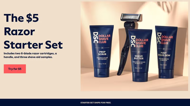 Dollar Shave Club set