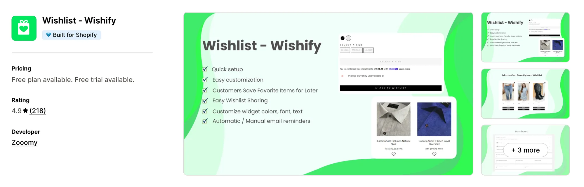Wishlist ‑ Wishify on the Shopify App Store