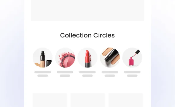 Collection Circles section preview
