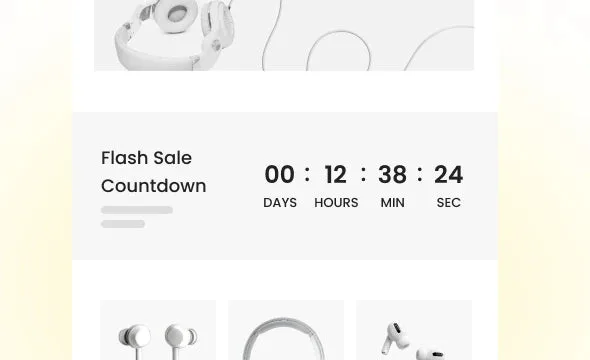 Flash Sale Countdown section preview