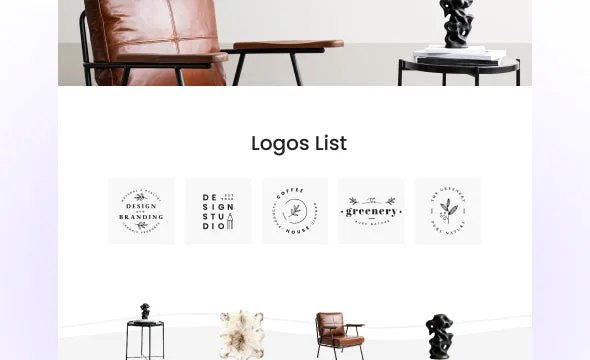 Logos List section preview
