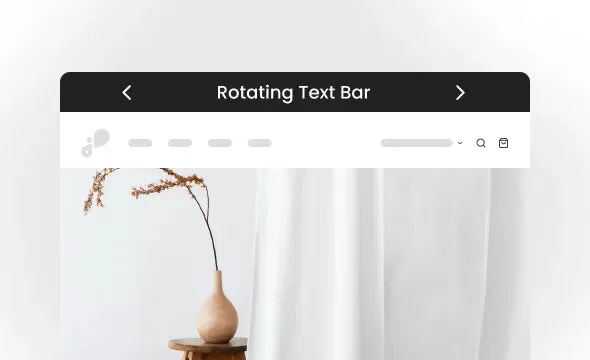 Rotating Text Bar section preview